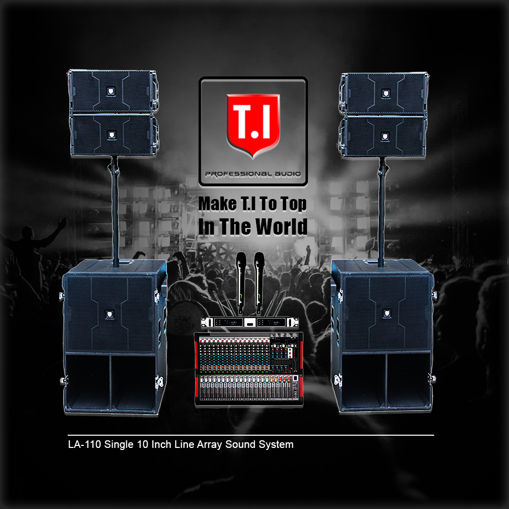 LA-110P Line array single 10'' active line Array 1*10''LF,2*1.75''HF