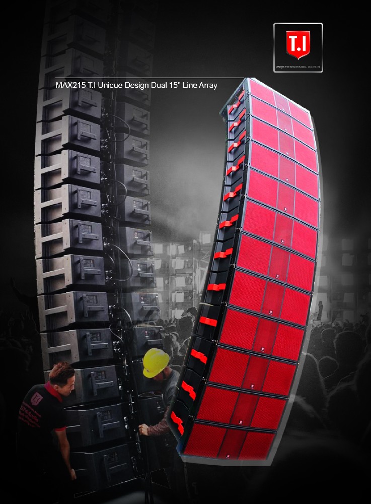 MAX215 T.I Unique Design Dual 15'' Line Array